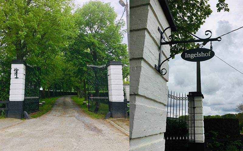 Entrée du domaine du gîte de l'ingelshof