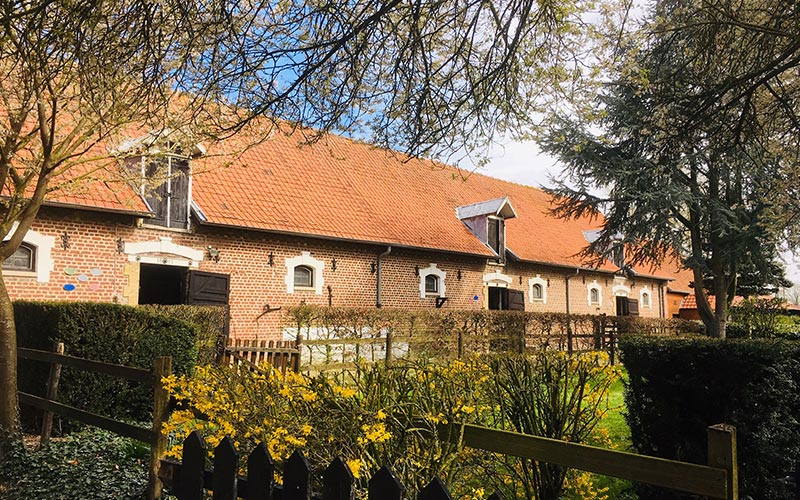 Vue d'ensemble de l'écurie du gîte de l'ingelshof
